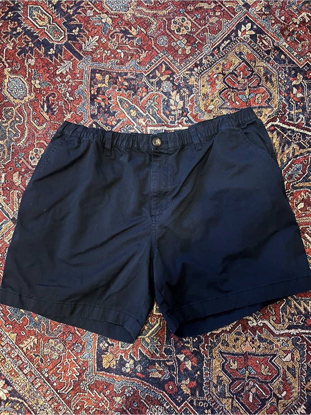 chubbies women's navy shorts with elastic waist